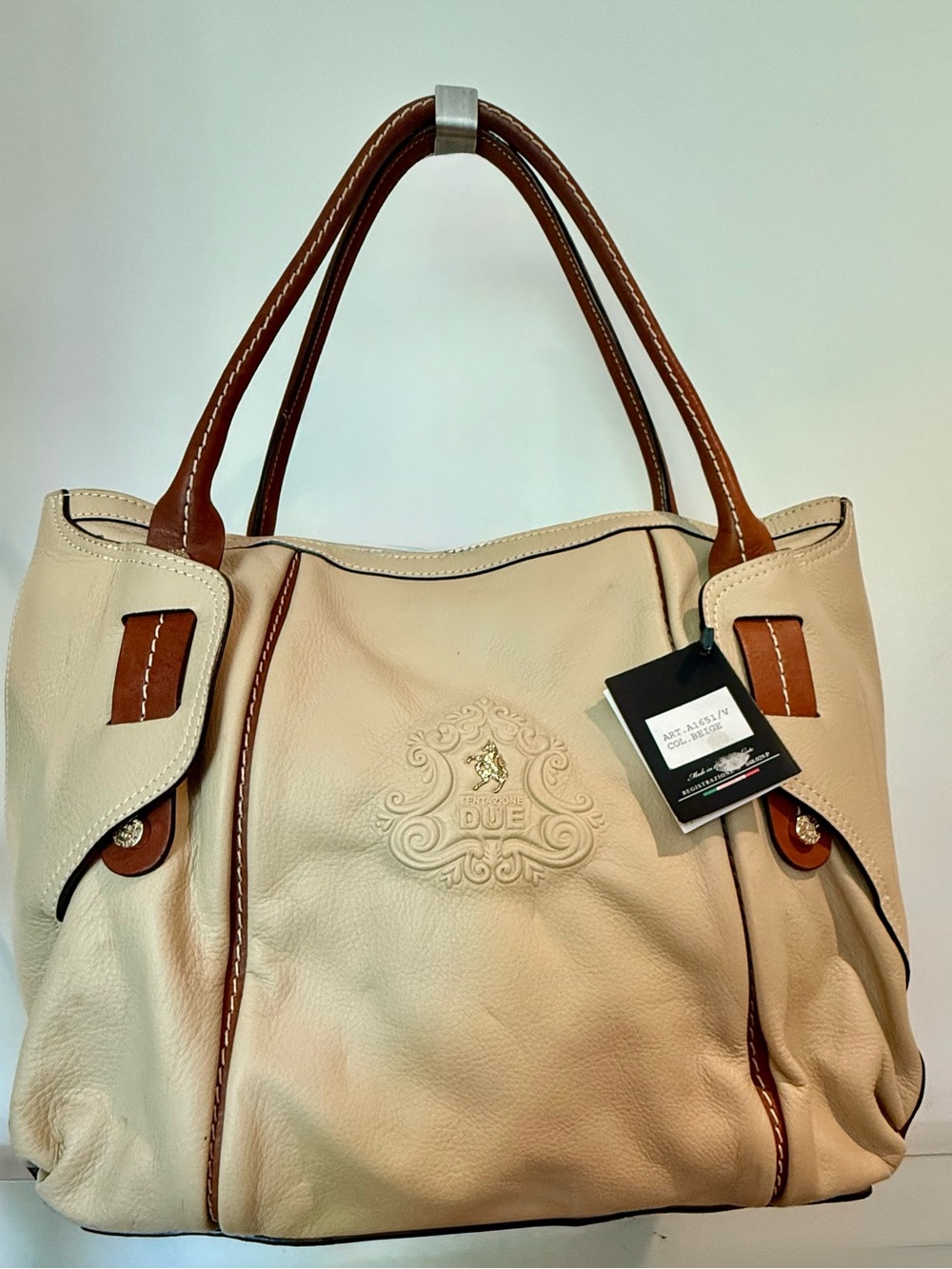 NWT 🇮🇹 Italian Genuine Leather tote bag!!!